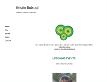 Tablet Screenshot of kristinbolstad.com